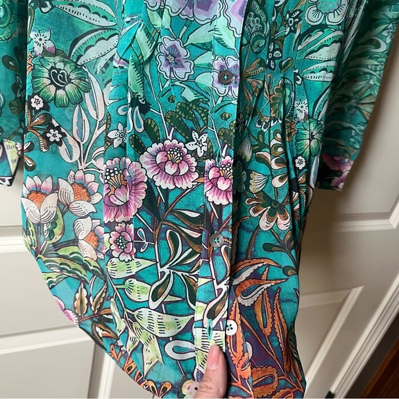 NWT SOFT SURROUNDINGS Luau Garden Tunic Shirt with matching camisole size XS - Picture 8 of 12